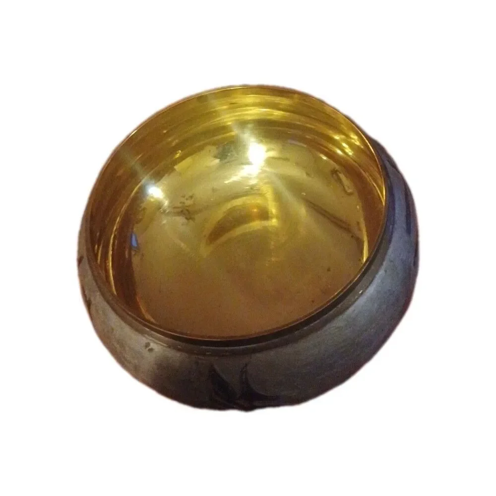 Vintage Under Sea Life Cloisonne Brass Enamel Trinket Powder Box,